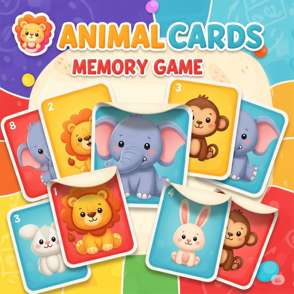 Animal cards memory
