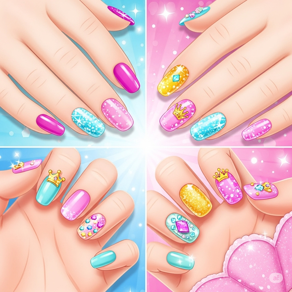 Princess Fashion Nail Art DIY Blog